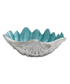 Grayson Lane 3-in x 12-in Coastal Serving Bowl - Silver Metal