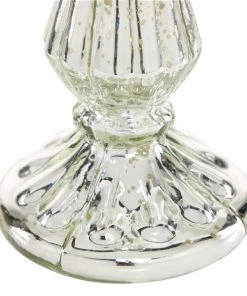 Grayson Lane 21-in x 4-in Traditional Candle Holder - Silver Glass -GRAYSON LANE shop 330861487 AlternateImage3 l