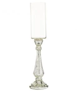 Grayson Lane 21-in x 4-in Traditional Candle Holder - Silver Glass -GRAYSON LANE shop 330861487 AlternateImage5 l