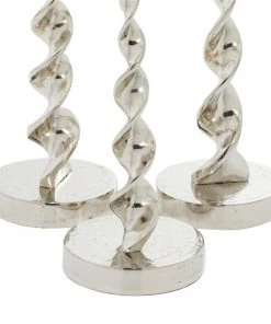 Grayson Lane Set of 3 19-in, 16-in, 13-in Candle Holder - Silver Aluminum 8 Grayson Lane Set of 3 19-in, 16-in, 13-in Candle Holder - Silver Aluminum -GRAYSON LANE shop 330861490 AlternateImage4 l