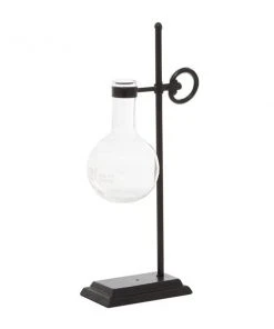 Grayson Lane 15-in x 7-in Contemporary Vase - Clear Metal