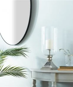 Grayson Lane 17-in x 6-in Traditional Candle Holder - Silver Aluminum -GRAYSON LANE shop 330861497 AlternateImage2 l