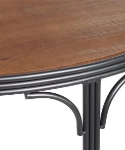 Grayson Lane Grayson Lane 31-in x 34-in Industrial Console Table - Brown Metal -GRAYSON LANE shop 330861501 AlternateImage4 l