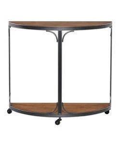 Grayson Lane Grayson Lane 31-in x 34-in Industrial Console Table - Brown Metal -GRAYSON LANE shop 330861501 AlternateImage5 l