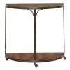 Grayson Lane Grayson Lane 31-in x 34-in Industrial Console Table - Brown Metal