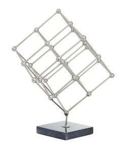 Grayson Lane 12-in x 9-in Modern Sculpture - Silver Marble -GRAYSON LANE shop 330861510 AlternateImage3 l