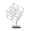 Grayson Lane 12-in x 9-in Modern Sculpture - Silver Marble
