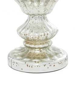 Grayson Lane 14-in x 7-in Traditional Candle Holder - Silver Glass 2 Grayson Lane 14-in x 7-in Traditional Candle Holder - Silver Glass -GRAYSON LANE shop 330861512 AlternateImage3 l