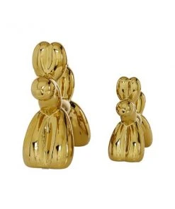 Grayson Lane Set of 2 7-in, 9-in Gold Contemporary Dog Sculpture - Porcelain -GRAYSON LANE shop 330861517 AlternateImage3 l