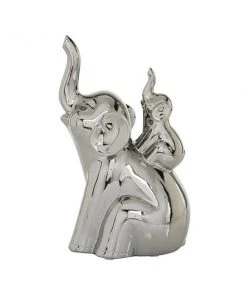 Grayson Lane 11-in x 5-in Glam Sculpture - Silver Porcelain Elephant -GRAYSON LANE shop 330861535 AlternateImage4 l