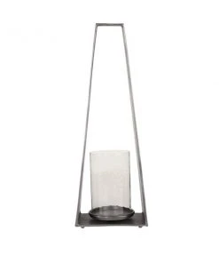 Grayson Lane 24-in x 9-in Modern Candle Holder Lantern - Grey Aluminum -GRAYSON LANE shop 330861556 AlternateImage5 l
