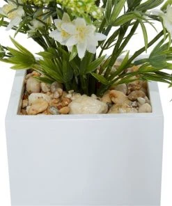 Grayson Lane 17-in x 21-in Natural Artificial Foliage - White Plastic and Ceramic -GRAYSON LANE shop 330861558 AlternateImage3 l