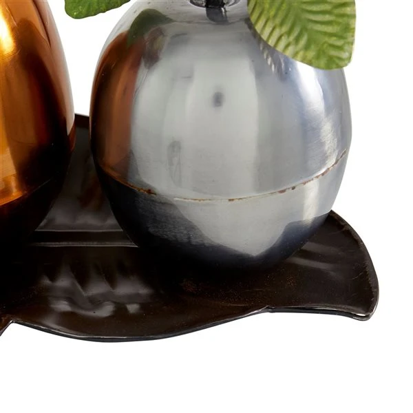 Grayson Lane 11-in x 22-in Traditional Decorative Fruit with Tray - Multi Iron 3 Grayson Lane 11-in x 22-in Traditional Decorative Fruit with Tray - Multi Iron - Image 3