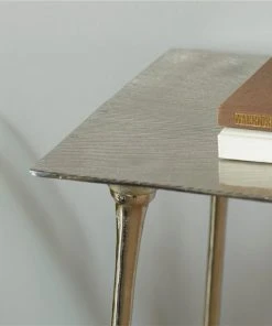 Grayson Lane Grayson Lane 31-in x 50-in Glam Console Table - Silver Aluminum -GRAYSON LANE shop 330861569 AlternateImage3 l