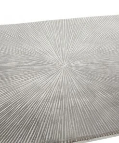 Grayson Lane Grayson Lane 31-in x 50-in Glam Console Table - Silver Aluminum -GRAYSON LANE shop 330861569 AlternateImage4 l