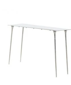 Grayson Lane Grayson Lane 31-in x 50-in Glam Console Table - Silver Aluminum