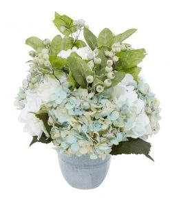 Grayson Lane 19-in x 13-in Natural Artificial Foliage - Teal Plastic and Glass -GRAYSON LANE shop 330861572 AlternateImage4 l