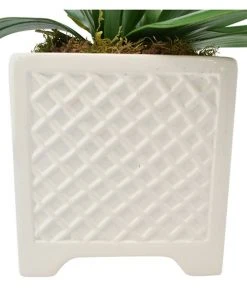 Grayson Lane 7-in x 18-in Natural Artificial Foliage - White Plastic and Ceramic -GRAYSON LANE shop 330861578 AlternateImage2 l