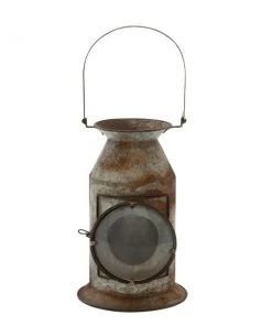 Grayson Lane 19-in x 8-in Rustic Candle Holder Lantern - Grey Iron -GRAYSON LANE shop 330861579 AlternateImage5 l