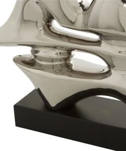 Grayson Lane 14-in x 25-in Sculpture - Silver Porcelain Abstract -GRAYSON LANE shop 330861587 AlternateImage2 l