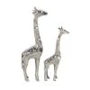 Grayson Lane Set of 2 14-in, 19-in Brown Modern Giraffe Sculpture - Aluminum