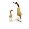 Grayson Lane Set of 2 17-in, 11-in Brown Coastal Duck Sculpture - Bamboo
