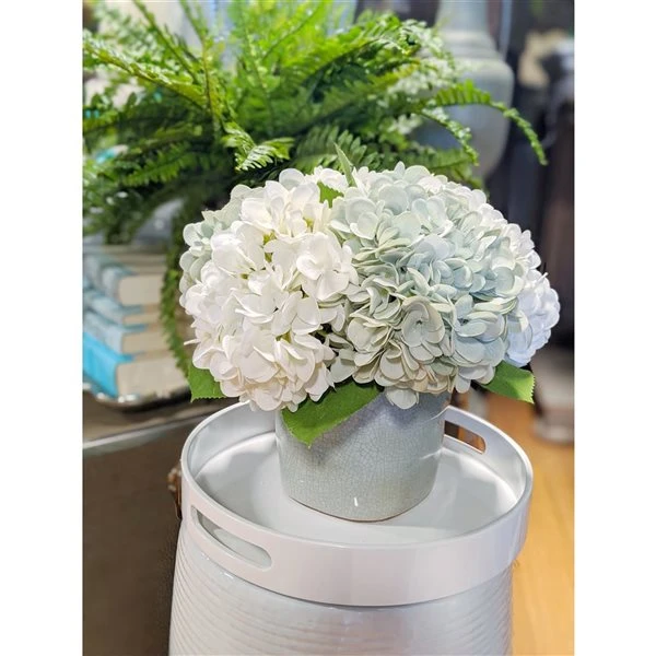 Grayson Lane 8-in x 11-in Natural Artificial Foliage - Teal Plastic and Ceramic 2 Grayson Lane 8-in x 11-in Natural Artificial Foliage - Teal Plastic and Ceramic - Image 2