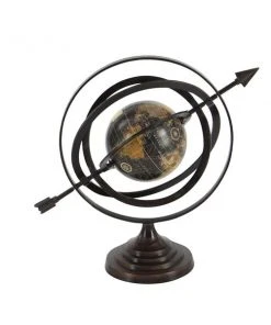 Grayson Lane 17-in x 19-in Industrial Globe - Black Aluminum -GRAYSON LANE shop 330861602 AlternateImage4 l