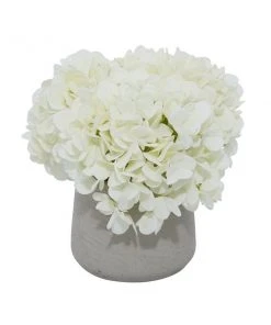 Grayson Lane 10-in x 10-in Natural Artificial Foliage - White Plastic and Ceramic