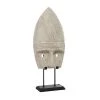 Grayson Lane 27-in x 11-in Vintage Mask Sculpture - White Wood
