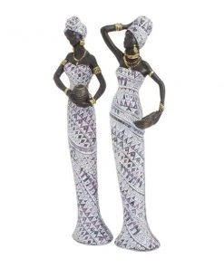 Grayson Lane Set of 2 13-in x 3-in Eclectic Sculptures - Multi Poly Stone -GRAYSON LANE shop 330861625 AlternateImage3 l