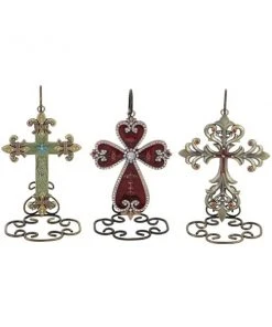 Grayson Lane Set of 3 7-in x 5-in Traditional Crosses - Multi Coloured Metal 9 Grayson Lane Set of 3 7-in x 5-in Traditional Crosses - Multi Coloured Metal -GRAYSON LANE shop 330861626 AlternateImage4 l