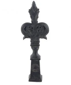 Grayson Lane 24-in x 8-in Finial Vintage Sculpture - Black FibreGlass