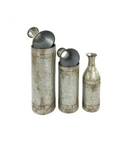 Grayson Lane Set of 3 43-in, 33-in, 25-in Farmhouse Vase - Grey Metal 9 Grayson Lane Set of 3 43-in, 33-in, 25-in Farmhouse Vase - Grey Metal -GRAYSON LANE shop 330861632 AlternateImage4 l