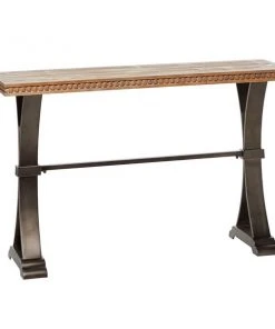 Grayson Lane Grayson Lane 31-in x 51-in Industrial Console Table - Brown Wood