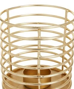 Grayson Lane Set of 3 4-in x 4-in Glam Candle Holders -Gold Iron -GRAYSON LANE shop 330861637 AlternateImage4 l