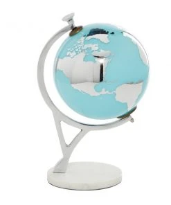 Grayson Lane 13-in x 8-in Modern Globe - Blue Ceramic
