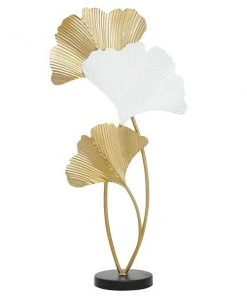 Grayson Lane 24-in x 14-in Nature Modern Sculpture - White Metal