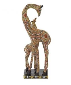 Grayson Lane 16-in x 6-in Eclectic Sculpture - Brown Poly Stone Giraffe -GRAYSON LANE shop 330861640 AlternateImage3 l
