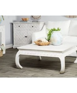 Grayson Lane 18-in x 44-in Vintage Coffee Table - White Mango Wood -GRAYSON LANE shop 330861641 AlternateImage2 l