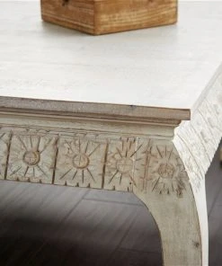 Grayson Lane 18-in x 44-in Vintage Coffee Table - White Mango Wood -GRAYSON LANE shop 330861641 AlternateImage3 l