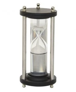 Grayson Lane 8-in x 4-in x 4-in Modern Timer - Black Aluminum