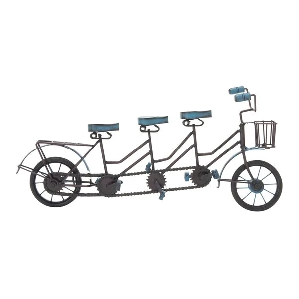 Grayson Lane 10-in x 20-in Vintage Sculpture - Blue Metal Bicycle 1 Grayson Lane 10-in x 20-in Vintage Sculpture - Blue Metal Bicycle