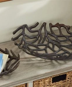 Grayson Lane Set of 2 15-in, 12-in Coastal Tray - Black Aluminum -GRAYSON LANE shop 330861651 AlternateImage2 l