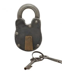 Grayson Lane 2-in x 2-in Grey Industrial Lock and Key - Metal -GRAYSON LANE shop 330861654 AlternateImage4 l