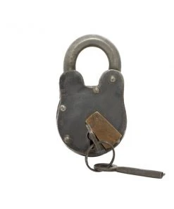 Grayson Lane 2-in x 2-in Grey Industrial Lock and Key - Metal