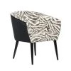 Grayson Lane 29-in x 32-in Contemporary Accent Chair - Black Wood