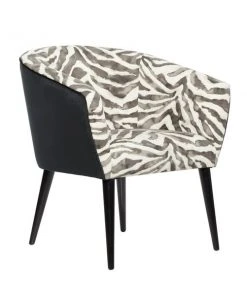 Grayson Lane 29-in x 32-in Contemporary Accent Chair - Black Wood