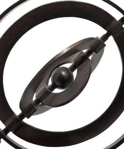 Grayson Lane 13-in x 12-in Industrial Globe - Brown Aluminum -GRAYSON LANE shop 330861669 AlternateImage2 l