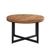 Grayson Lane 16-in x 30-in Industrial Coffee Table - Brown Wood